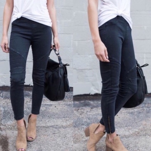 NWT Women’s moto jeggings leggings skinny pants - Picture 4 of 6